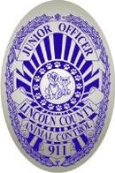 junior officer animal control badge stickers