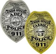 junior police officer badge stickers