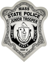 State Junior Trooper Police Badge Stickers
