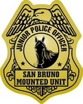 junior office mounted unit police stickers