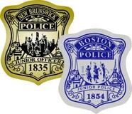 boston police badge stickers