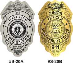 Junior Officer Badge Stickers