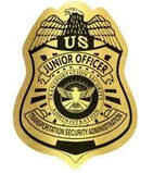 junior TSA officer and junior screener badge stickers
