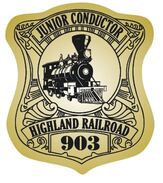 Junior Conductor Badge Stickers