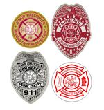 Junior Firefighter Badge Stickers