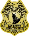 mounted police badge stickers