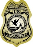 junior officer u.s. fish and wildlife badge stickers