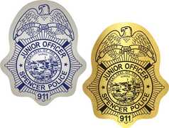 Police Officer Badge Stickers