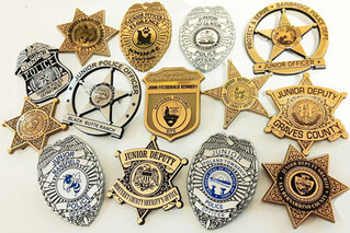 Plastic Police and Sheriff Badges