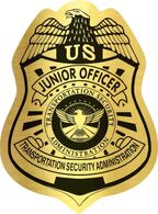 junior TSA officer badge stickers